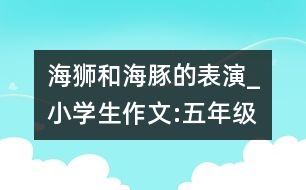 海獅和海豚的表演_小學生作文:五年級