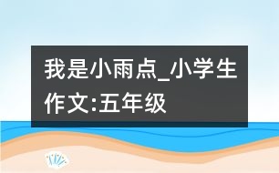 我是小雨點_小學(xué)生作文:五年級