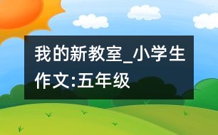 我的新教室_小學(xué)生作文:五年級(jí)