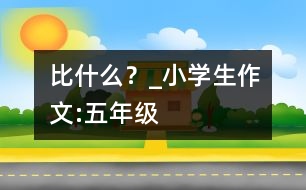 比什么？_小學(xué)生作文:五年級(jí)