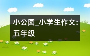 小公園_小學(xué)生作文:五年級