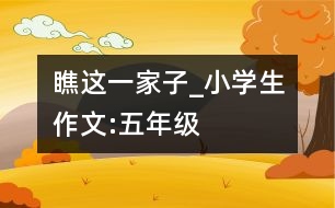 瞧這一家子_小學生作文:五年級