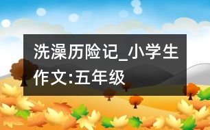 洗澡歷險(xiǎn)記_小學(xué)生作文:五年級(jí)