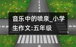 音樂中的噴泉_小學(xué)生作文:五年級