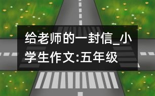 給老師的一封信_小學生作文:五年級