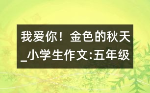 我愛(ài)你！金色的秋天_小學(xué)生作文:五年級(jí)