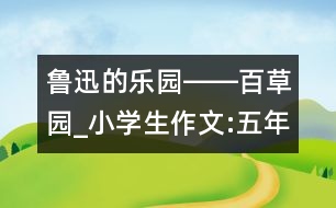 魯迅的樂園――百草園_小學(xué)生作文:五年級