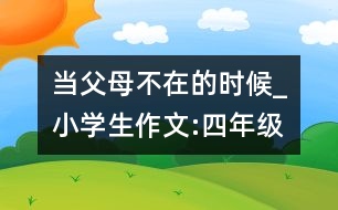 當(dāng)父母不在的時(shí)候_小學(xué)生作文:四年級(jí)