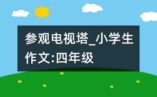 參觀電視塔_小學(xué)生作文:四年級