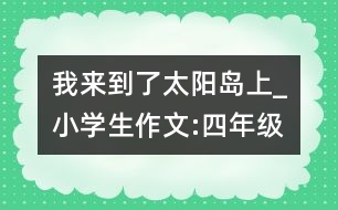 我來(lái)到了太陽(yáng)島上_小學(xué)生作文:四年級(jí)