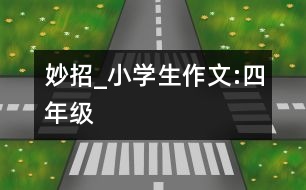 妙招_小學生作文:四年級