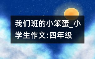 我們班的“小笨蛋”_小學(xué)生作文:四年級(jí)