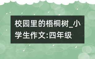 校園里的梧桐樹_小學生作文:四年級