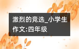 激烈的競選_小學(xué)生作文:四年級