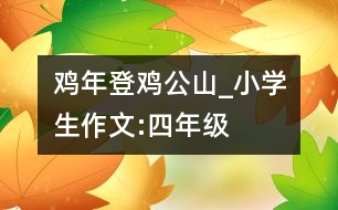 雞年登雞公山_小學(xué)生作文:四年級