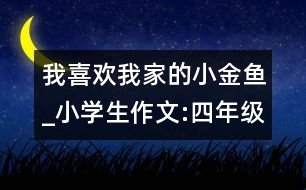 我喜歡我家的小金魚(yú)_小學(xué)生作文:四年級(jí)