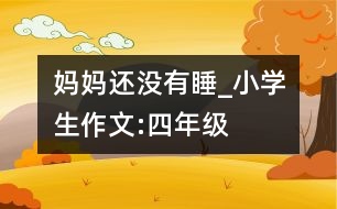 媽媽還沒(méi)有睡_小學(xué)生作文:四年級(jí)