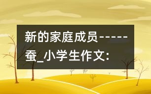 新的家庭成員-----“蠶”_小學(xué)生作文:四年級