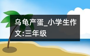 烏龜產(chǎn)蛋_小學生作文:三年級