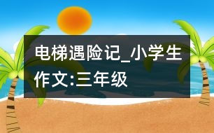 電梯遇險(xiǎn)記_小學(xué)生作文:三年級(jí)