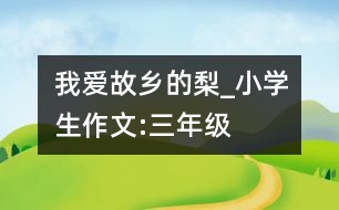 我愛故鄉(xiāng)的梨_小學(xué)生作文:三年級