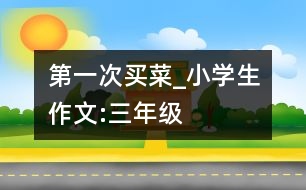 第一次買(mǎi)菜_小學(xué)生作文:三年級(jí)