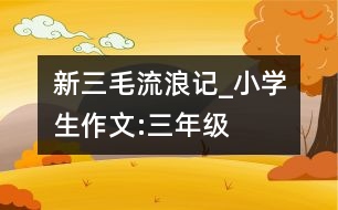 新三毛“流浪”記_小學(xué)生作文:三年級