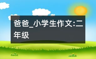 爸爸_小學(xué)生作文:二年級