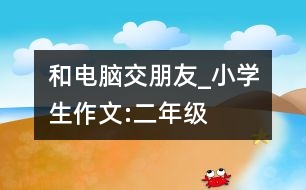 和電腦交朋友_小學(xué)生作文:二年級