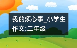 我的煩心事_小學(xué)生作文:二年級