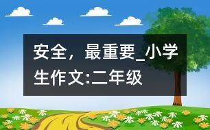 安全，最重要_小學(xué)生作文:二年級