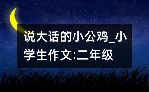 說(shuō)大話的小公雞_小學(xué)生作文:二年級(jí)