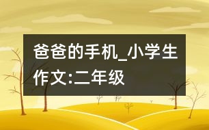 爸爸的手機_小學生作文:二年級