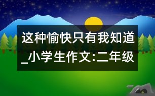 這種愉快只有我知道_小學(xué)生作文:二年級