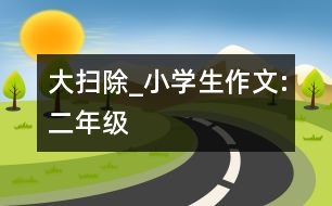 大掃除_小學(xué)生作文:二年級(jí)