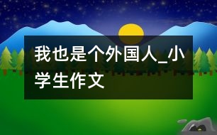 我也是個(gè)外國人_小學(xué)生作文