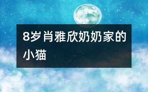 8歲肖雅欣：奶奶家的小貓