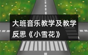 大班音樂教學(xué)及教學(xué)反思《小雪花》