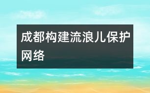 成都構(gòu)建流浪兒保護網(wǎng)絡