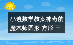 小班數(shù)學(xué)教案神奇的魔術(shù)師（圓形 方形 三角形）