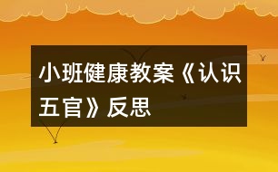 小班健康教案《認識五官》反思