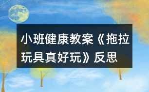 小班健康教案《拖拉玩具真好玩》反思