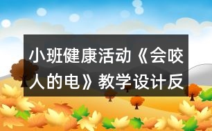 小班健康活動(dòng)《會(huì)咬人的電》教學(xué)設(shè)計(jì)反思