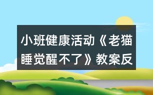 小班健康活動《老貓睡覺醒不了》教案反思