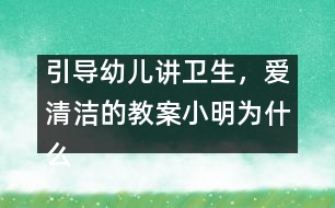 引導幼兒講衛(wèi)生，愛清潔的教案：小明為什么生病了(預防登革熱)