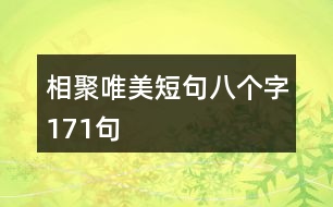 相聚唯美短句八個(gè)字171句