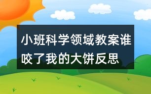 小班科學(xué)領(lǐng)域教案誰咬了我的大餅反思