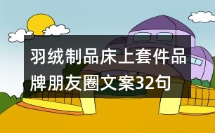 羽絨制品、床上套件品牌朋友圈文案32句