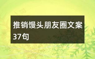 推銷饅頭朋友圈文案37句