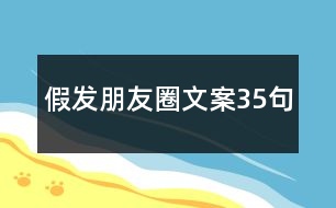 假發(fā)朋友圈文案35句